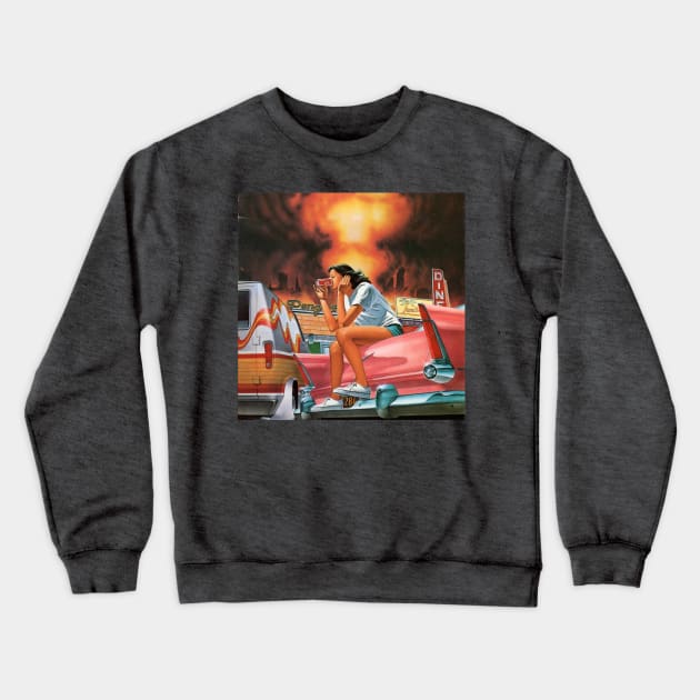 Lazy Sunbathers III Crewneck Sweatshirt by basementgalaxy